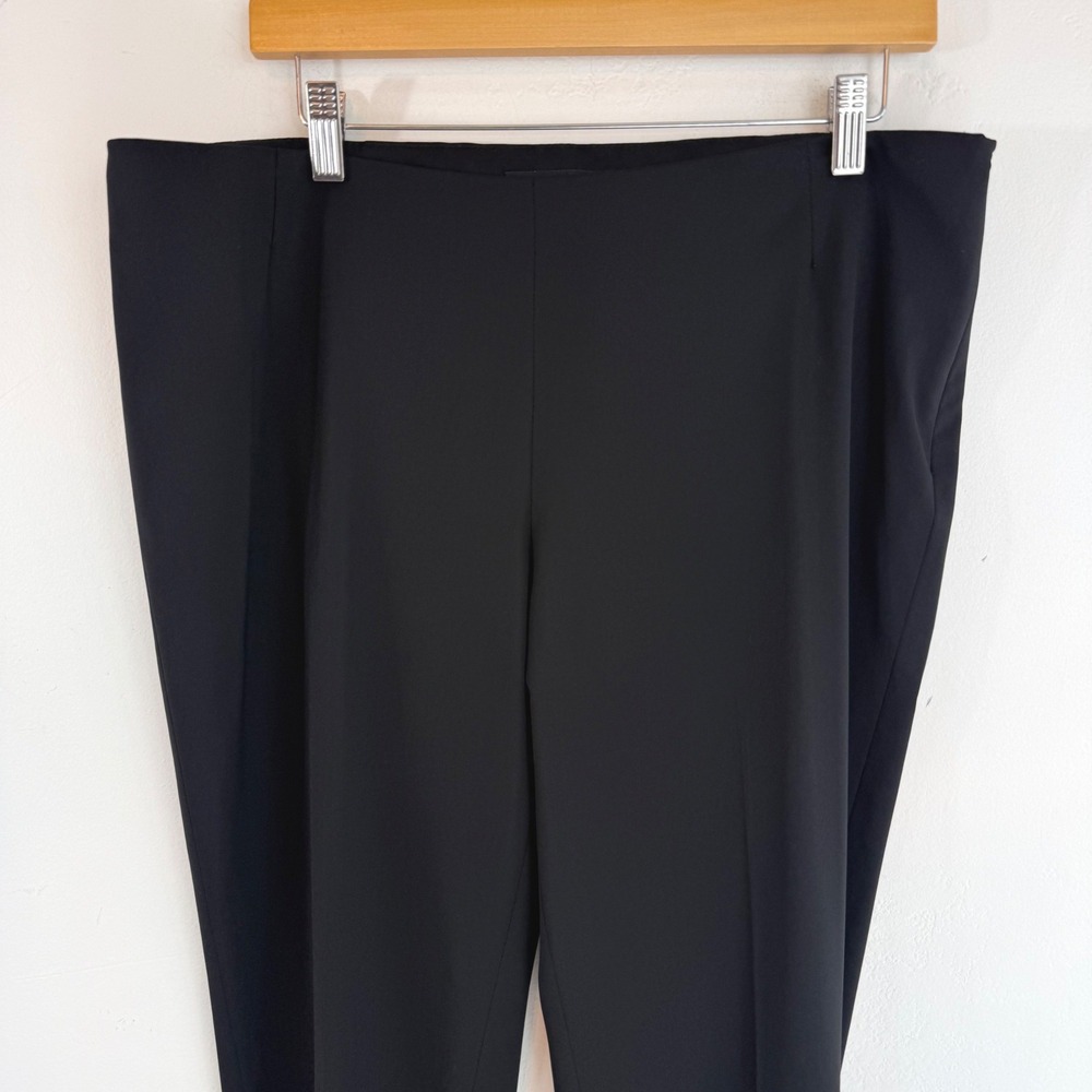 Lafayette 148 Stanton Pants Black Virgin Wool Straight Leg Quiet Luxury 10 - Picture 3 of 16